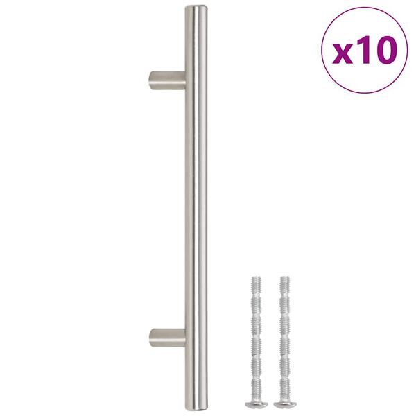 vidaXL Cabinet Handles 10 pcs Silver 160 mm Stainless Steel