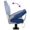 vidaXL 2 Piece Foldable Boat Seat Set High Backrest