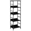vidaXL Bookshelf Black Oak 50x33x153cm Engineered Wood