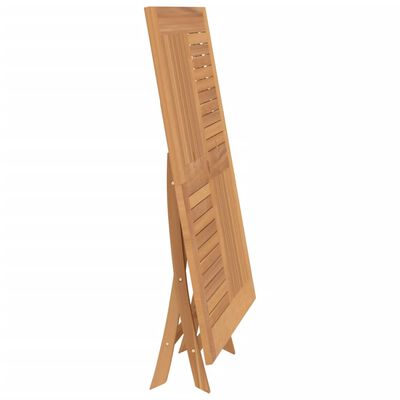vidaXL Folding Garden Table 120x120x75 cm Solid Wood Teak