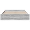 vidaXL Bed Frame with Drawers without Mattress Grey Sonoma 200x200 cm