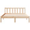 vidaXL Extra Long Bed Frame without Mattress 140x220 cm Solid Wood Pine