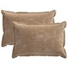 vidaXL Cushion Cover 2 pcs HOUTEN Brown 50 x 75 cm Chenille Fabric