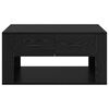 vidaXL Coffee Table Black Oak 80 x 50 x 40 cm Engineered Wood