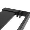 vidaXL Shower Shelf for Walk-in Shower Wall Black 115 cm Aluminium