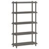 vidaXL Shelving Unit 5-Tier 100 x 40 x 177 cm PP Light Grey