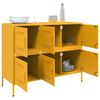 vidaXL Sideboard Mustard Yellow 100.5x39x79 cm Steel