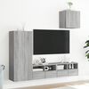 vidaXL 4 Piece TV Wall Units Grey Sonoma Engineered Wood