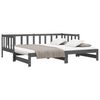 vidaXL Pull-out Day Bed without Mattress Grey 2x(90x190)cm