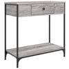 vidaXL Console Table Grey Sonoma 75x34.5x75 cm Engineered Wood