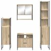 vidaXL Bathroom Furniture Set 4 pcs Sonoma Oak Engineered Wood