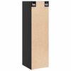 vidaXL Wall Cabinets 2 pcs Black 30x30x100 cm Solid Pinewood