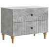 vidaXL Bedside Cabinet Concrete Grey 62 x 34.5 x 48 cm Engineered Wood