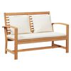 vidaXL Garden Sofa Set Natural Solid teak wood