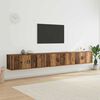 vidaXL Wall-mounted TV Cabinet Set Old Wood Engineered Wood