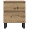 vidaXL Bedside Cabinets 2 pcs Artisan Oak 40x35x50 cm Engineered Wood