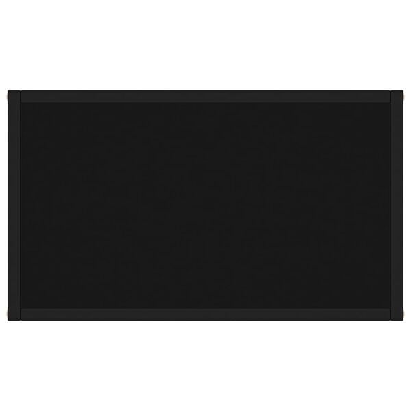 vidaXL Console Table Black 60x35x75 cm Tempered Glass