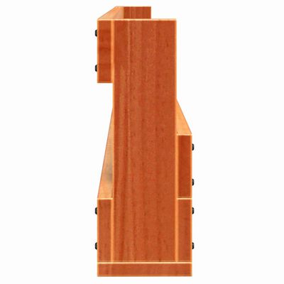 vidaXL Wall-mounted Shoe Racks 2 pcs Wax Brown 59x8.5x23.5 cm Solid Wood Pine