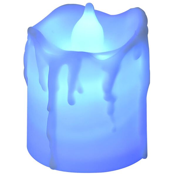 vidaXL Flameless Electric Tea Lights LED Candles 12 pcs Colourful