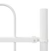 vidaXL Garden Fence 9 pcs White 15.3 x 1 m Powder-coated Steel