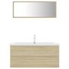 vidaXL Bathroom Furniture Set Sonoma Oak Engineered Wood