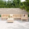vidaXL 7 Piece Garden Sofa Set Solid Wood Pine