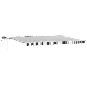 vidaXL Retractable Awning | Anthracite and White