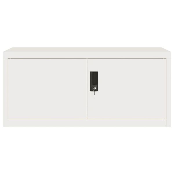 vidaXL File Cabinet White 90x40x220 cm Steel