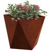 vidaXL Planter Rusty 30 x 30 x 30 cm Weathering Steel