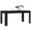 vidaXL Dining Table Black 160x80x76 cm Engineered Wood