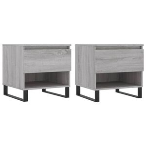 vidaXL Coffee Tables 2 pcs Grey Sonoma 50x46x50 cm Engineered Wood