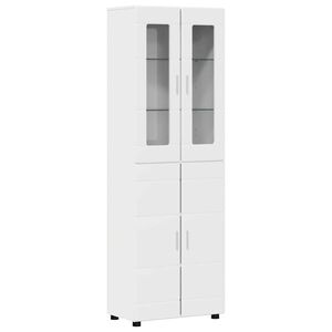vidaXL Highboard FLORIN 60 x 35 x 182 cm High Gloss White