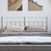 vidaXL Metal Replace Headboard White 150 cm