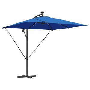 vidaXL Cantilever Banana Parasol Blue 249 x 249 x 250 cm