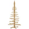 vidaXL Wooden Christmas Tree with Stand Brown 210 cm Solid pine wood
