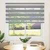 vidaXL Zebra blind 140.9x175 cm Fabric Width 136.7 cm grey