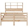 vidaXL Bookcase Bed without Mattress 160x200 cm Solid Wood Pine