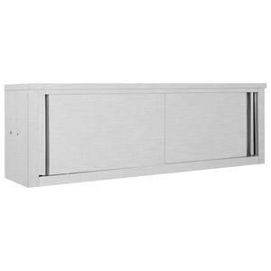 vidaXL Kitchen Wall Cabinet with Sliding Doors 150x40x50 cm