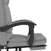 vidaXL Massage Reclining Office Chair Light Grey Fabric