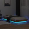 vidaXL LED Bed Frame without Mattress Wax Brown 90x190 cm Single Solid Wood