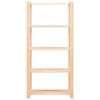 vidaXL 5-Tier Storage Racks 3 pcs 80x38x170 cm Solid Pinewood 250 kg