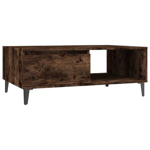 vidaXL Coffee Table Smoked Oak 90x60x35 cm Engineered Wood