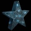 vidaXL Christmas Decoration Stars 3 pcs Silver Mesh LED Outdoor Indoor