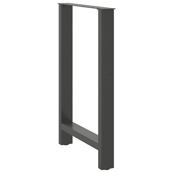 vidaXL Bar Table Legs Anthracite 2 pcs 60x(90-91) cm Steel