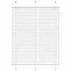 vidaXL Pleated Blind White 110x150 cm Fabric Width 109.4 cm Polyester