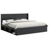 vidaXL Bed Frame with Storage and Headboard 2 pcs Engineered Wood