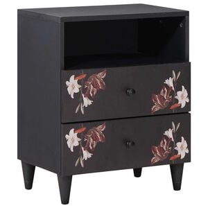 vidaXL Bedside Table Multicolour 50 x 33 x 60 cm Solid Mango Wood