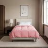 vidaXL Summer Duvet Quilted Pink 135 x 220 cm Microfiber