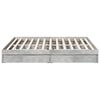 vidaXL Bed Frame with Drawers without Mattress Concrete Grey 180x200 cm Super King