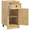 vidaXL Cabinet SKI Honey Brown 40 x 46 x 81.5 cm Solid Pine Wood